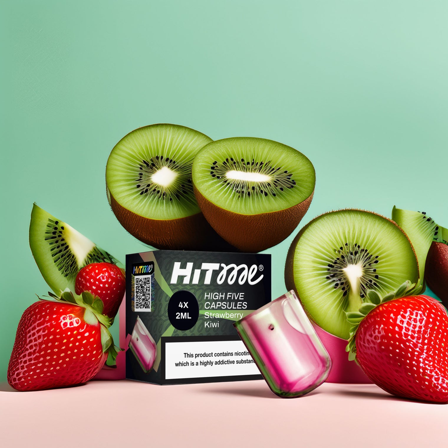 Hitme High Five Capsules – Strawberry Kiwi 2%