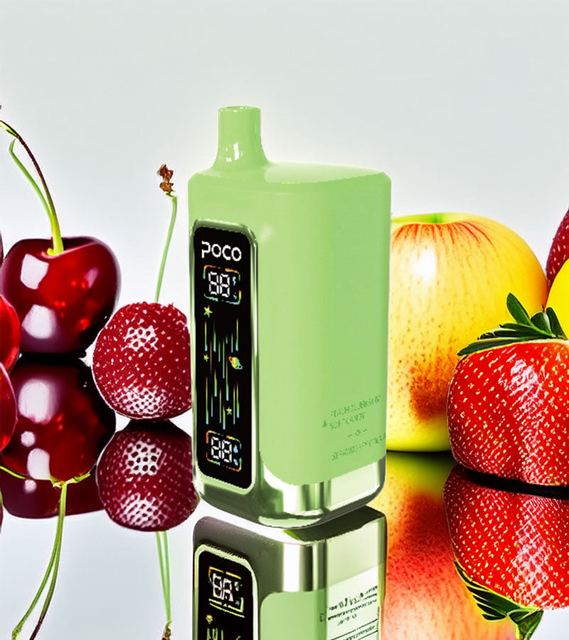 Poco FR 80000 – Berry Cherry Lime & Sour Apple & Peach Blueberry Soft Candy & Strawberry Cola 5%