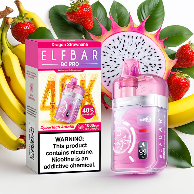 Elf Bar BC 40000 Pro – Dragon Strawnana 5%