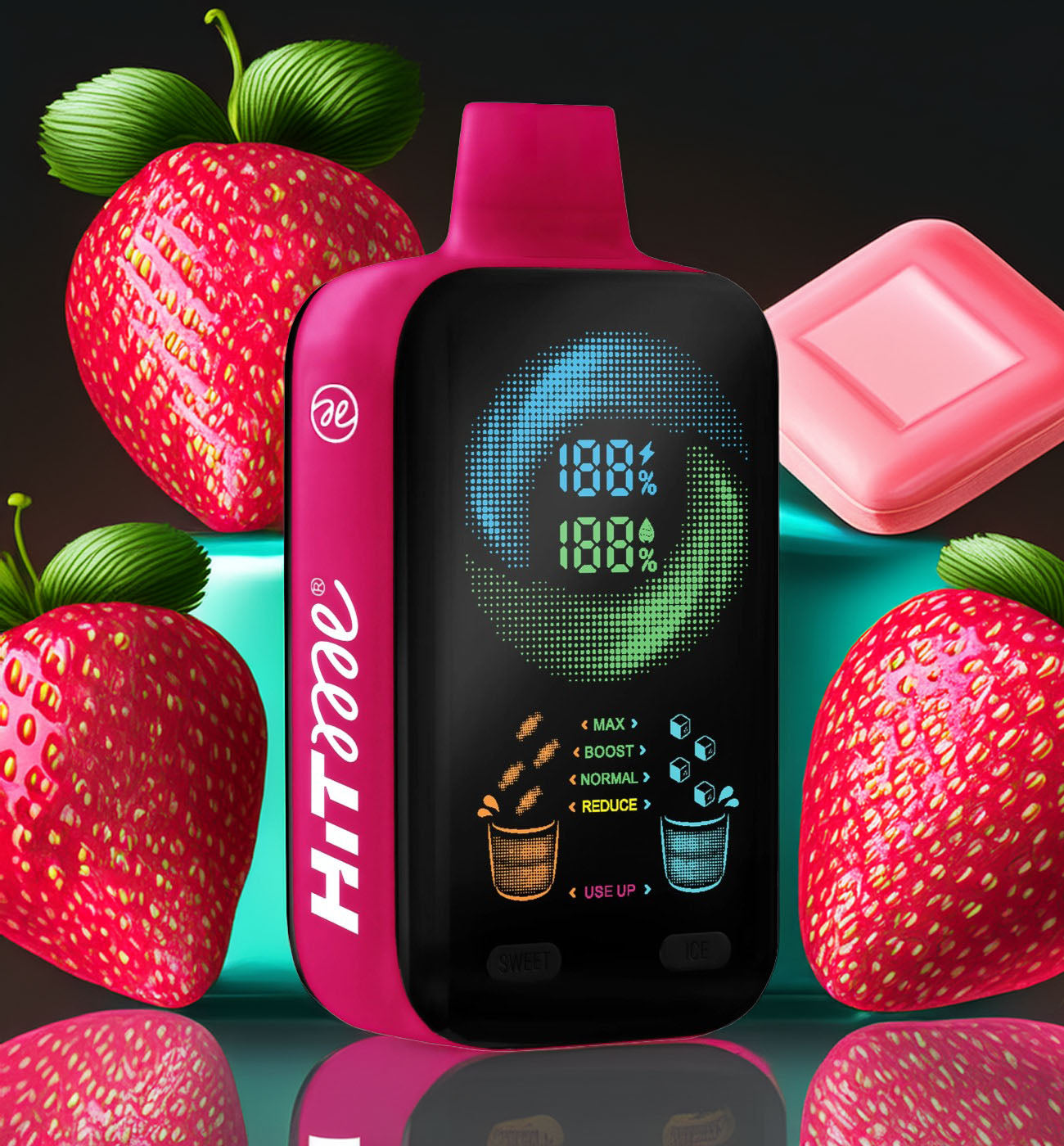 Hitme Hitec 25000 – Strawberry Bubblegum 5%