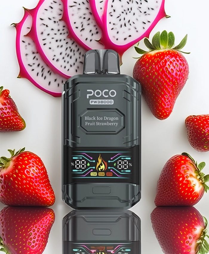 Poco PW 38000 – Black Ice Dragon Fruit Strawberry 5%